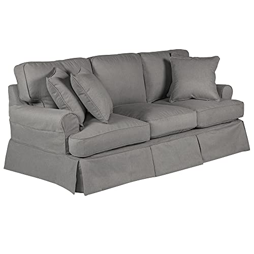 Amazon.com: Sunset Trading Horizon Sofa Slipcover, Slate